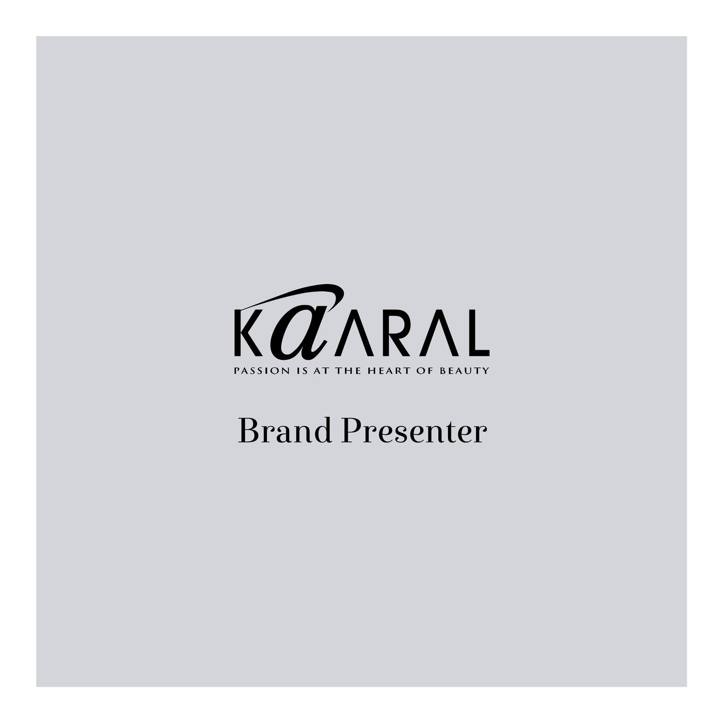 KAARAL BRAND PRESENTER BROCHURE