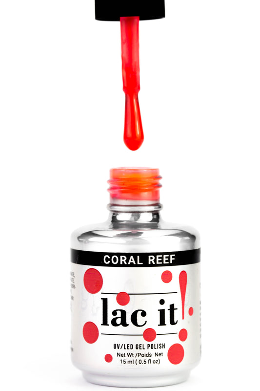 LAC IT! CORAL REEF SOAK OFF GEL POLISH