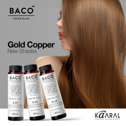 BACO COLOR GLAZE - 6.34 (6Gc) DARK BLONDE GOLD COPPER