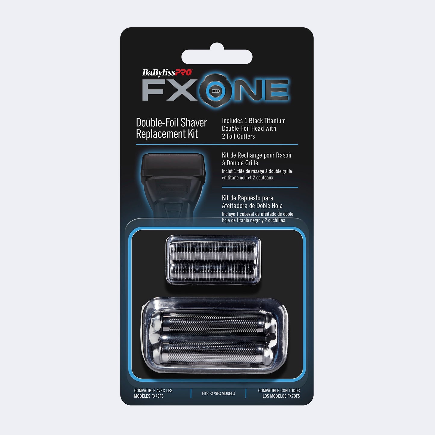 BABYLISSPRO® FXONE REPLACEMENT FOILS & CUTTERS (MATTE BLACK)
