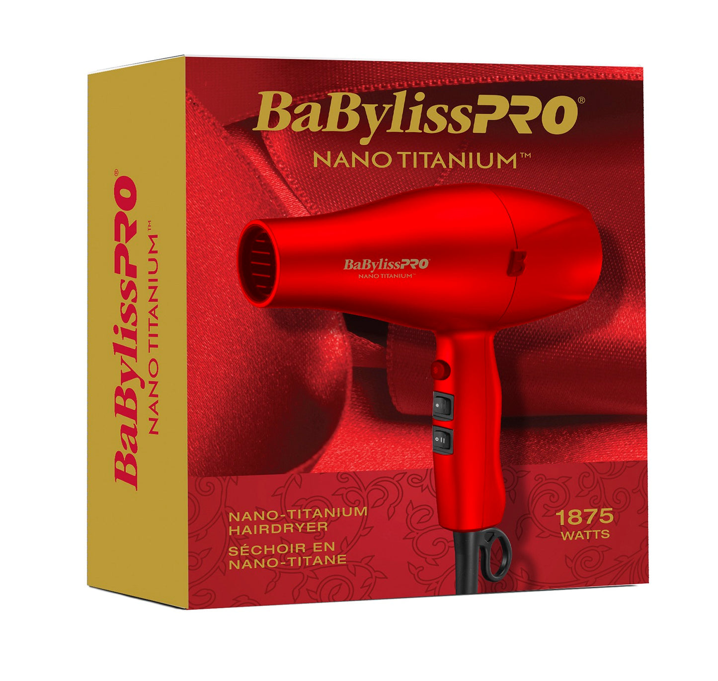 RETAIL BABYLISSPRO EUPHORIA NANO-TITANIUM IONIC HAIRDRYER