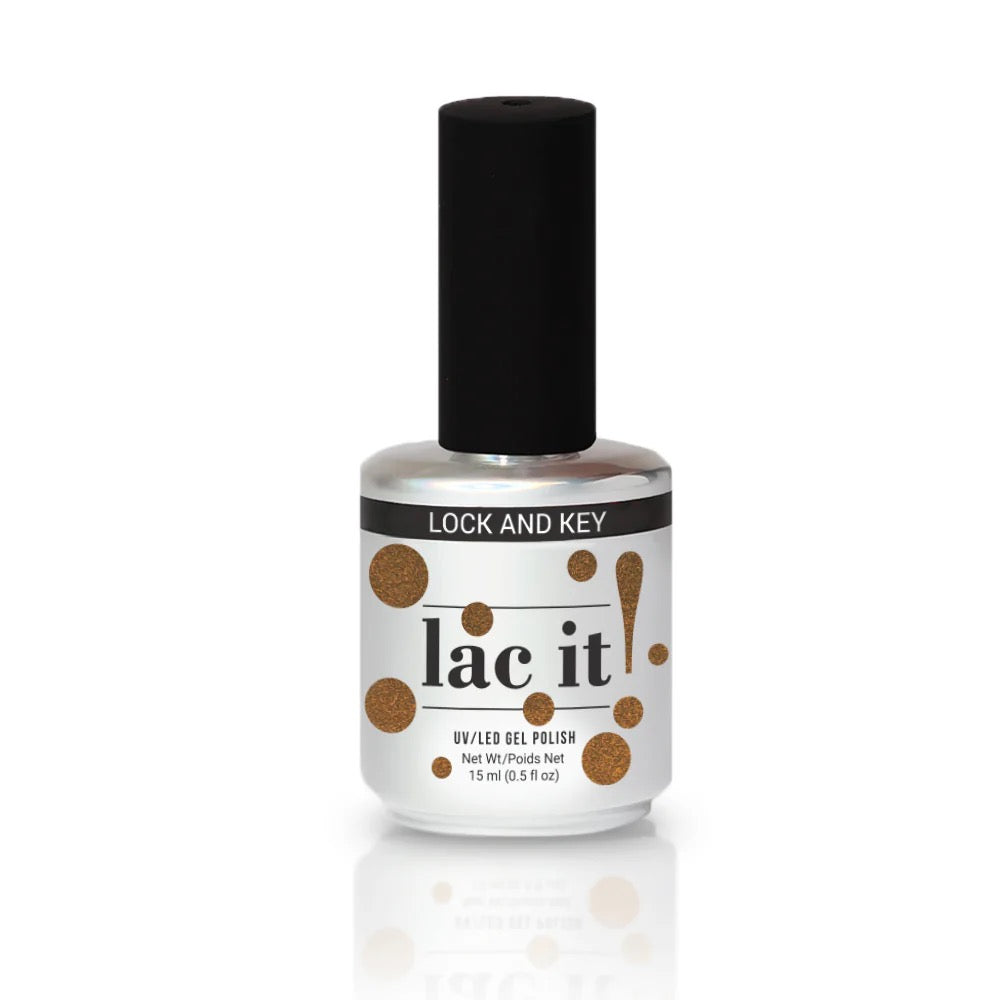LAC IT! LOCK AND KEY SOAK OFF GEL POLISH