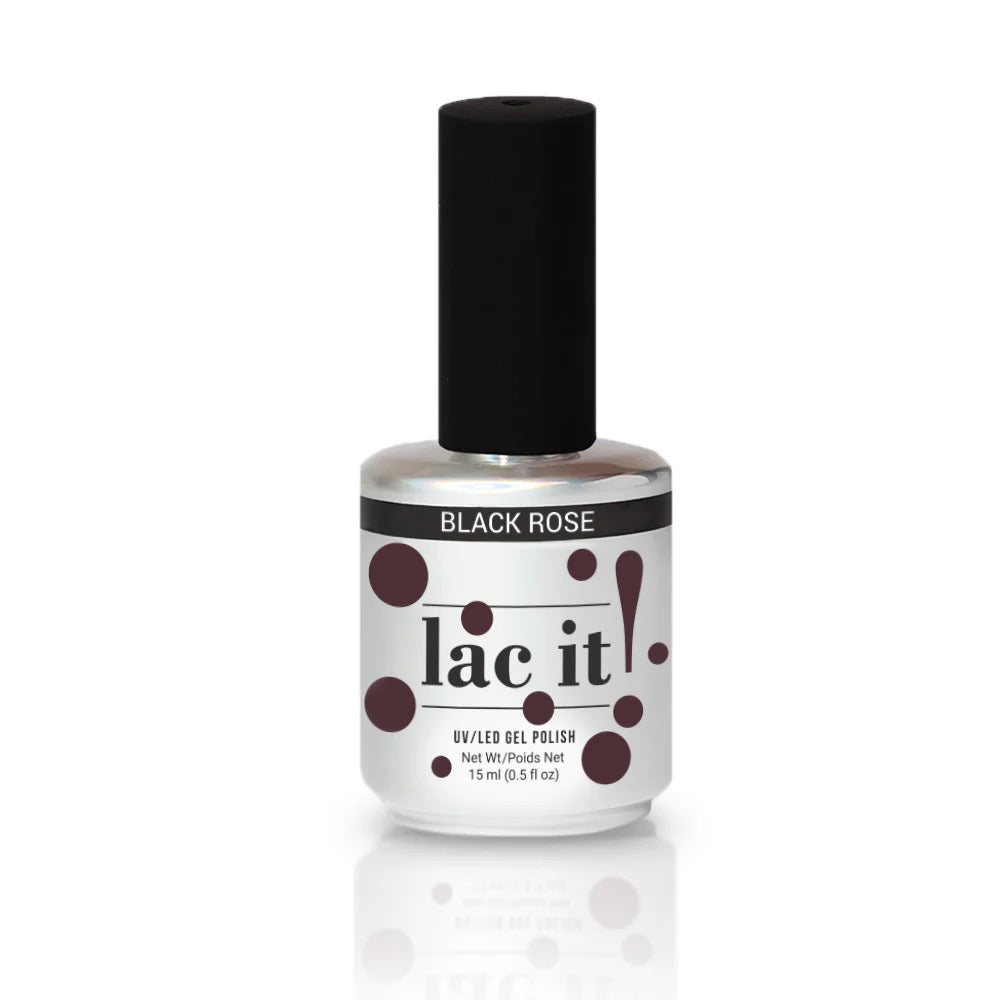 LAC IT! BLACK ROSE SOAK OFF GEL POLISH