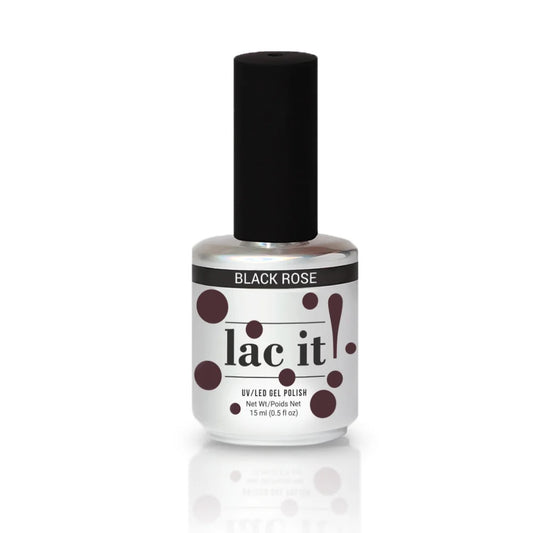 LAC IT! BLACK ROSE SOAK OFF GEL POLISH