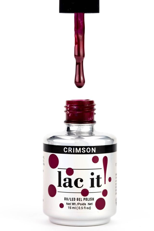 LAC IT! CRIMSON SOAK OFF GEL POLISH