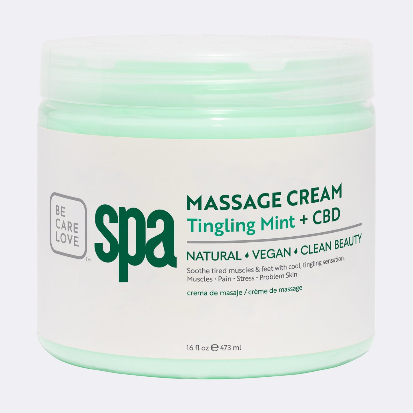 TINGLING MINT + CBD MASSAGE CREAM