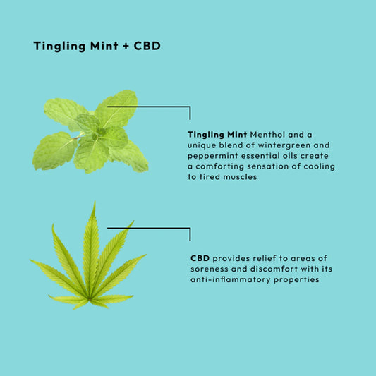 TINGLING MINT + CBD MASSAGE CREAM
