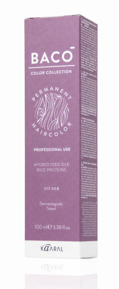 BACO COLOR PERMANENT - 7.12 (7Av) MEDIUM BLONDE ASH VIOLET