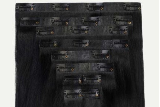 RETAIL CLIP IN EXTENSIONS - OFF BLACK