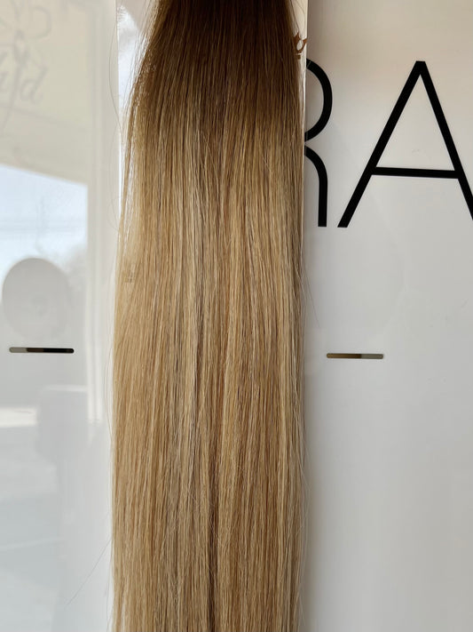 HAND TIED WEFT EXTENSIONS - BALAYAGE - TOASTED AMBER