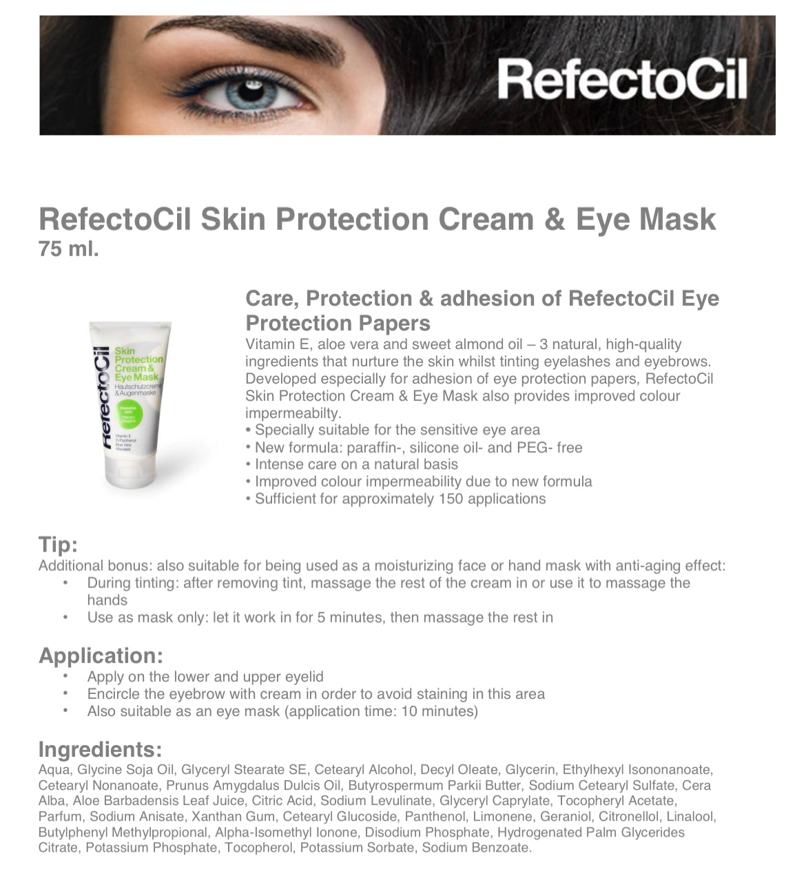 REFECTOCIL SKIN PROTECTANT CREAM