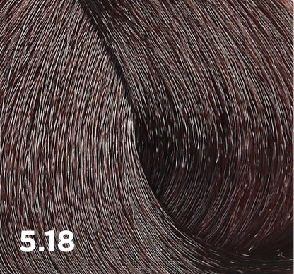 BACO COLOR FAST 5.18 (5Ab) LIGHT BROWN ASH BRUNETTE