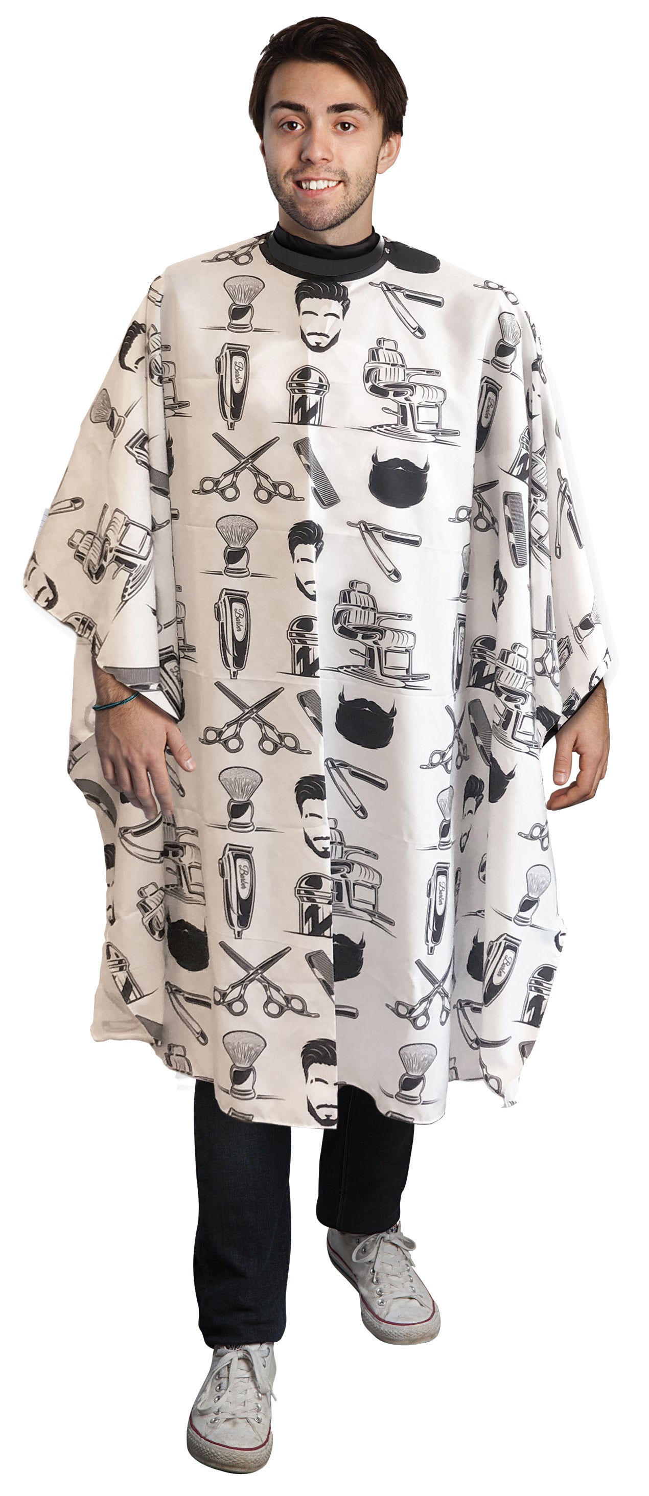 BARBER MOTIF CUTTING CAPE