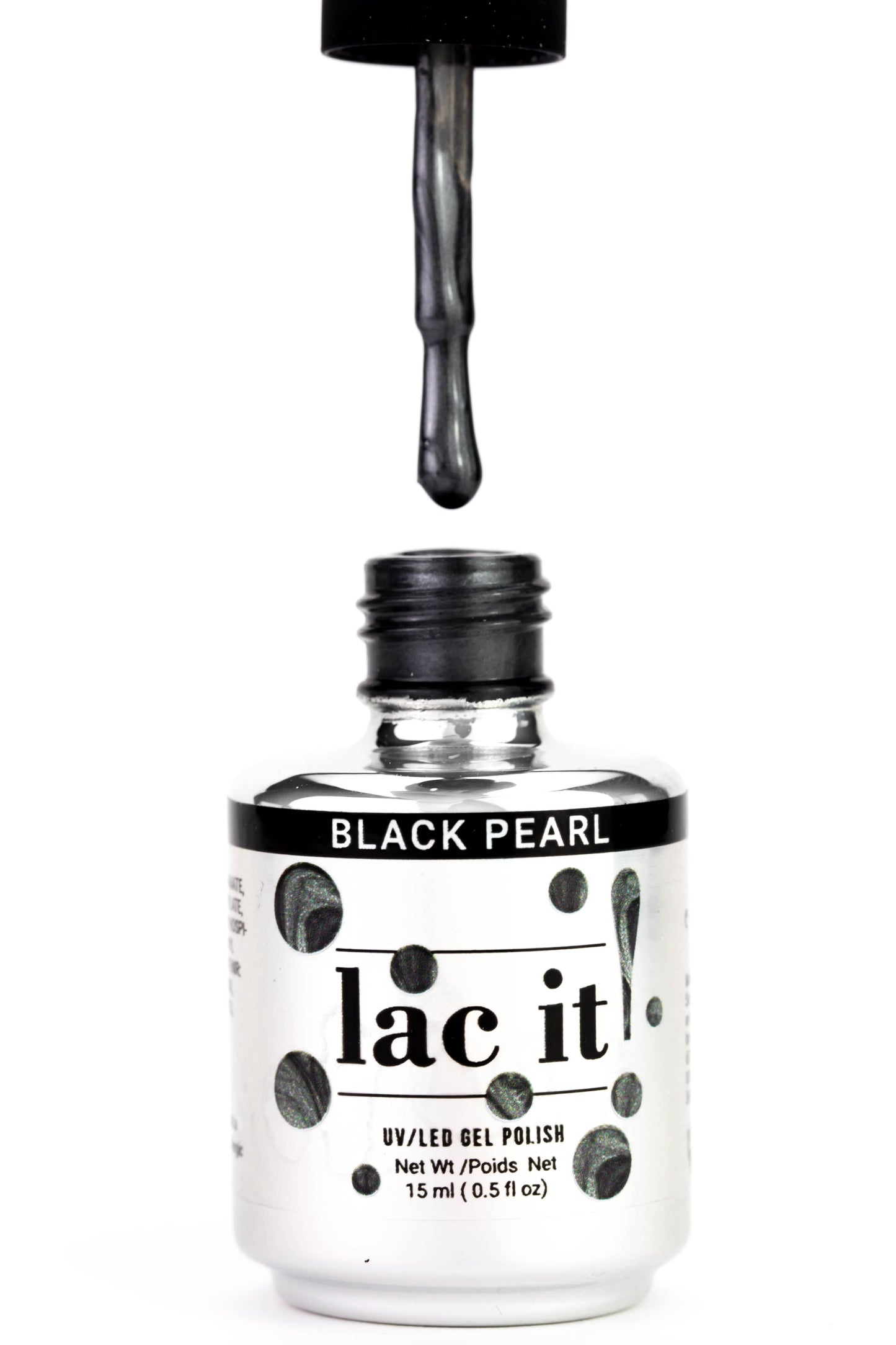 LAC IT! BLACK PEARL SOAK OFF GEL POLISH