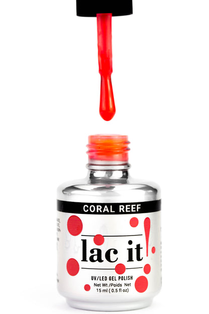 LAC IT! CORAL REEF SOAK OFF GEL POLISH