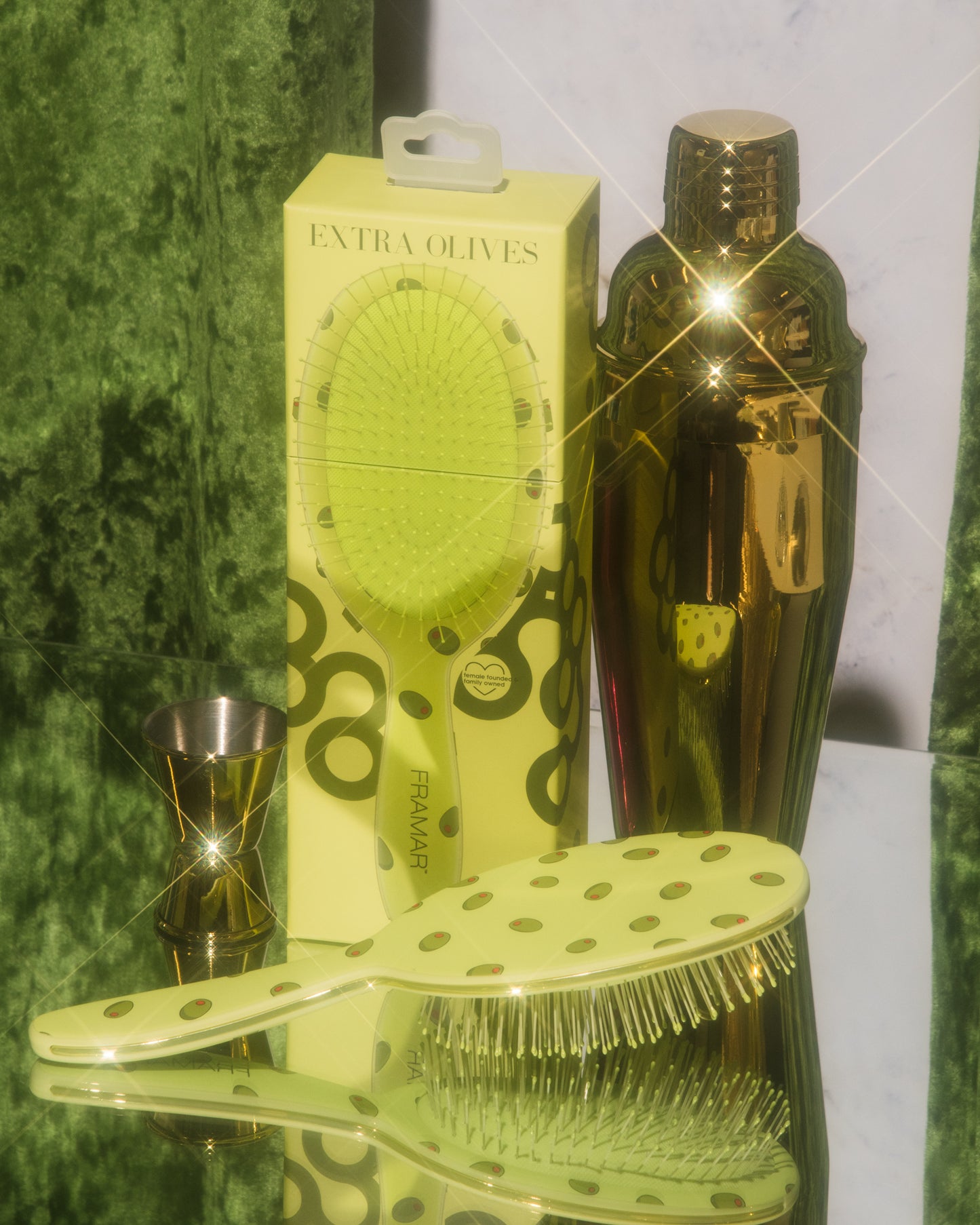 RETAIL FRAMAR EXTRA OLIVES DETANGLE BRUSH