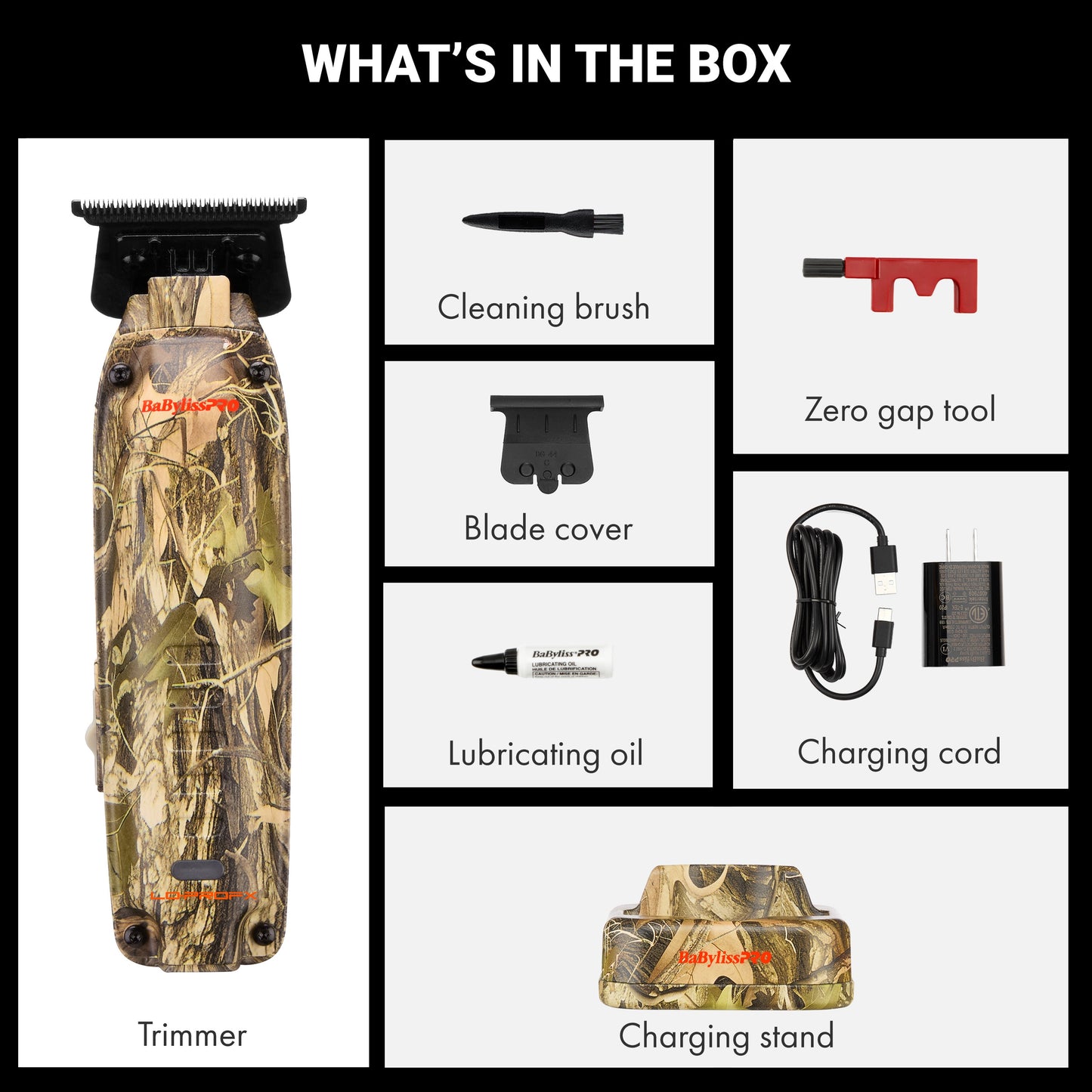 BABYLISSPRO® LIMITED EDITION CAMO COLLECTION LO-PROFX COMPACT TRIMMER