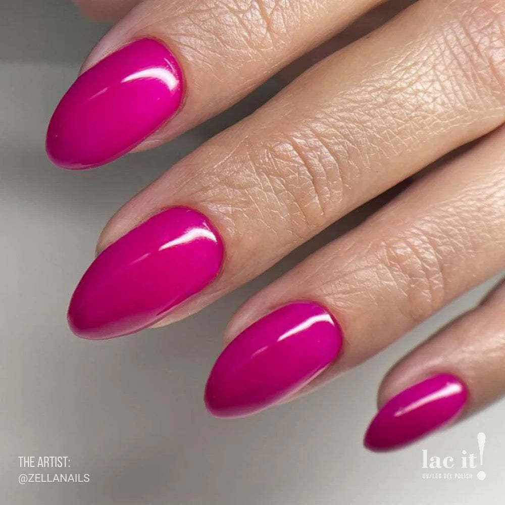 LAC IT! RAZZBERRY SOAK OFF GEL POLISH