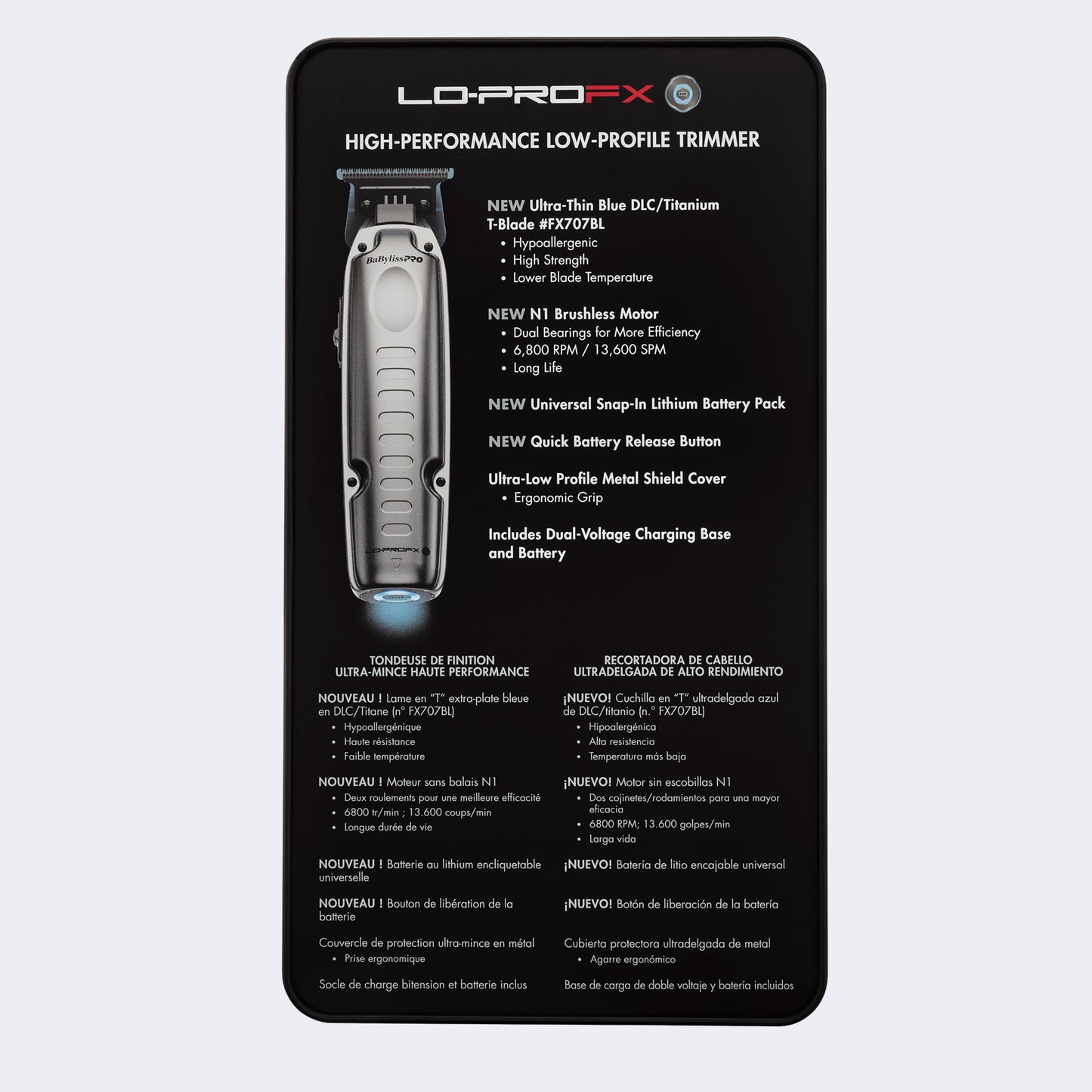 BABYLISSPRO® FXONE™ LO-PROFX HIGH PERFORMANCE LOW-PROFILE TRIMMER