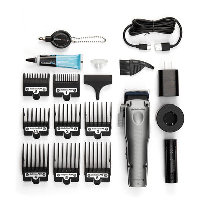 RETAIL BABYLISSPRO® FXONE™ LO-PROFX HIGH PERFORMANCE LOW-PROFILE CLIPPER (SILVER)