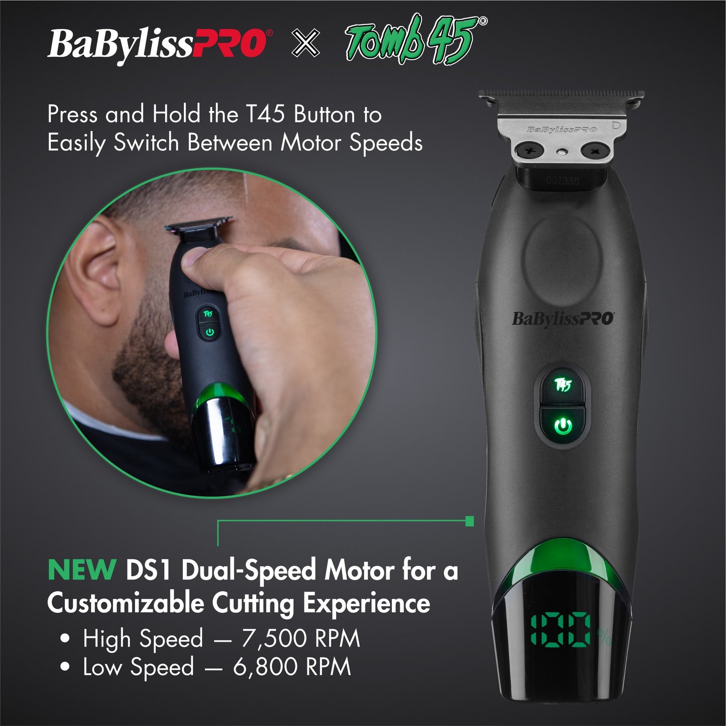 RETAIL BABYLISSPRO® X TOMB45® WIRELESS-CHARGING TRIMMER