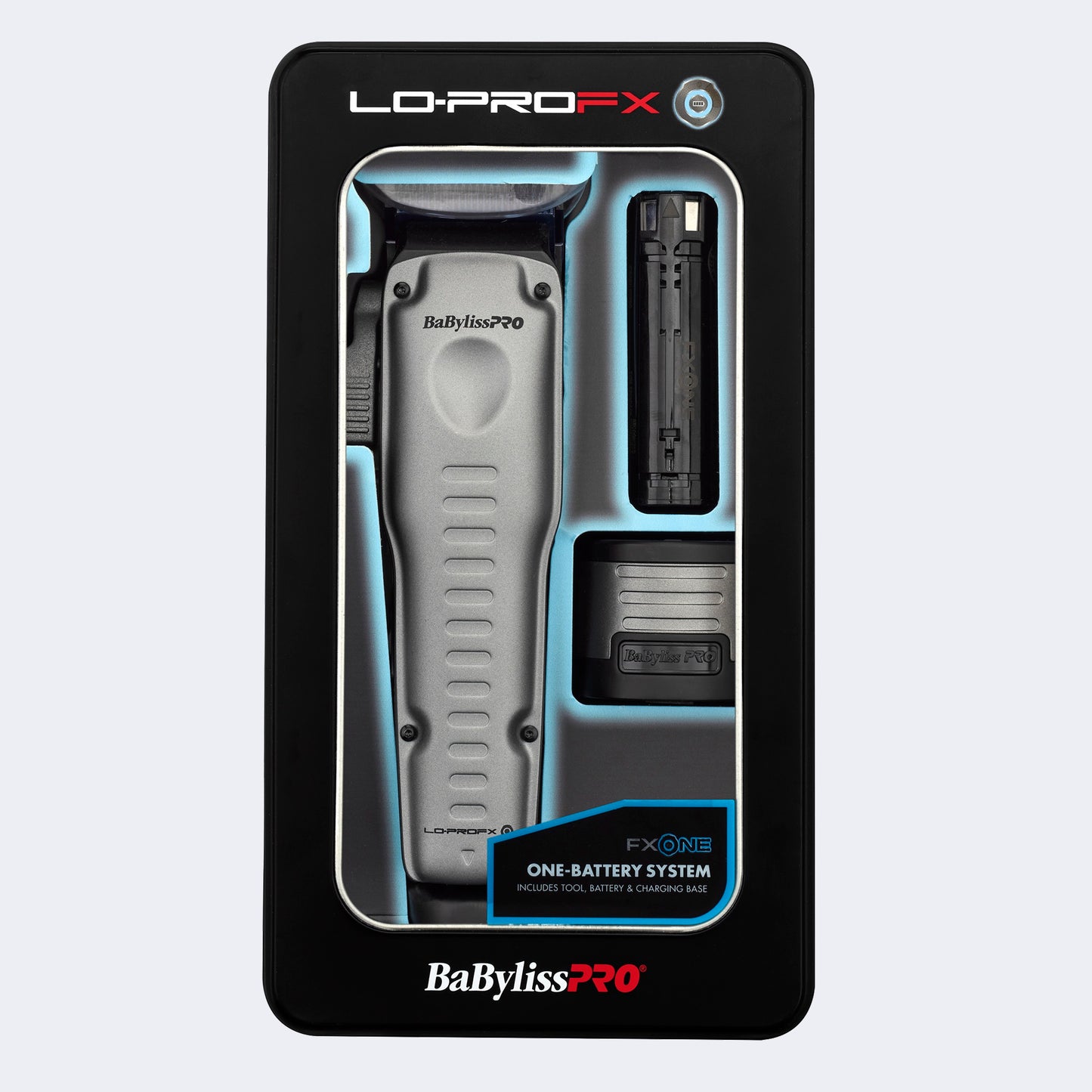 RETAIL BABYLISSPRO® FXONE™ LO-PROFX HIGH PERFORMANCE LOW-PROFILE CLIPPER (SILVER)