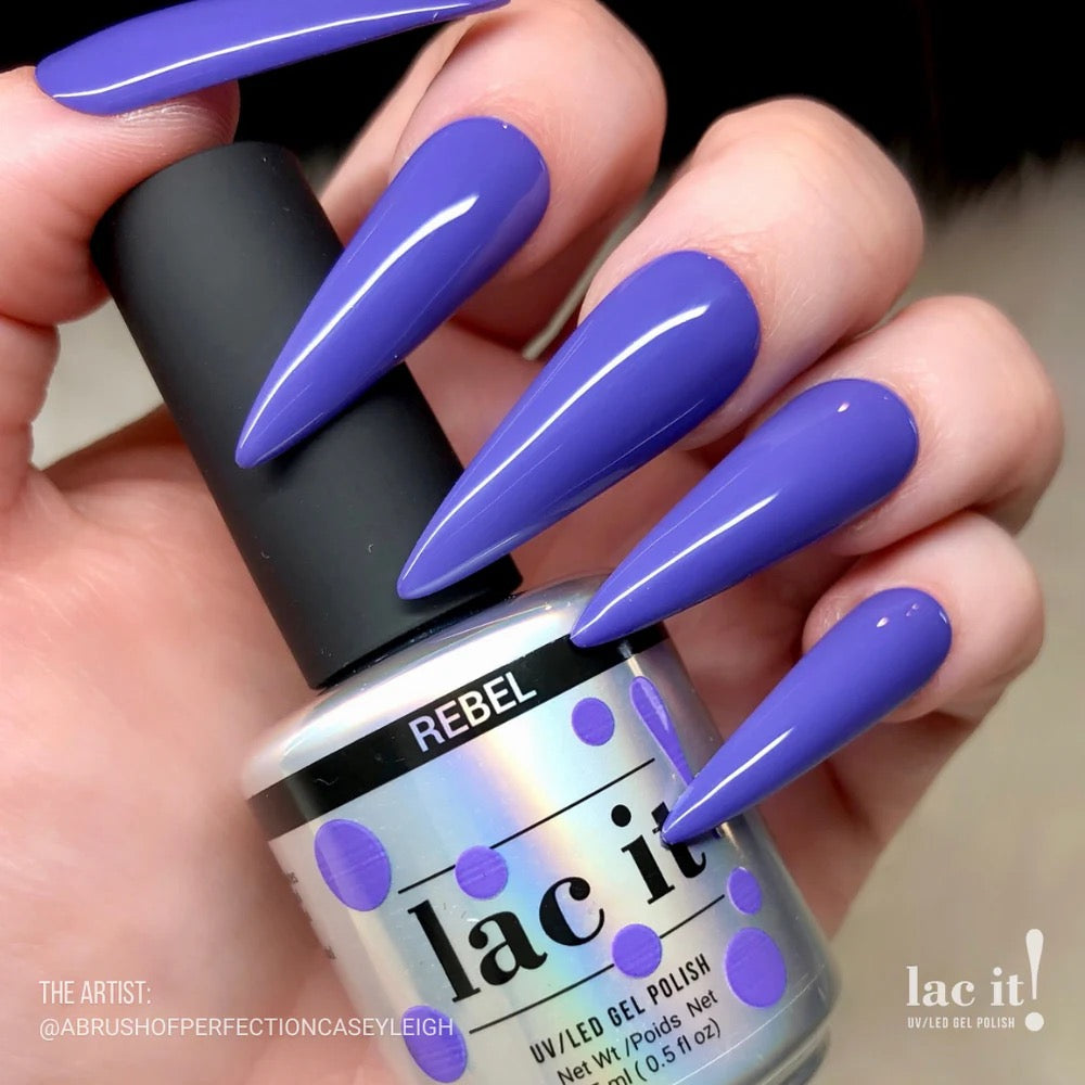 LAC IT! REBEL SOAK OFF GEL POLISH