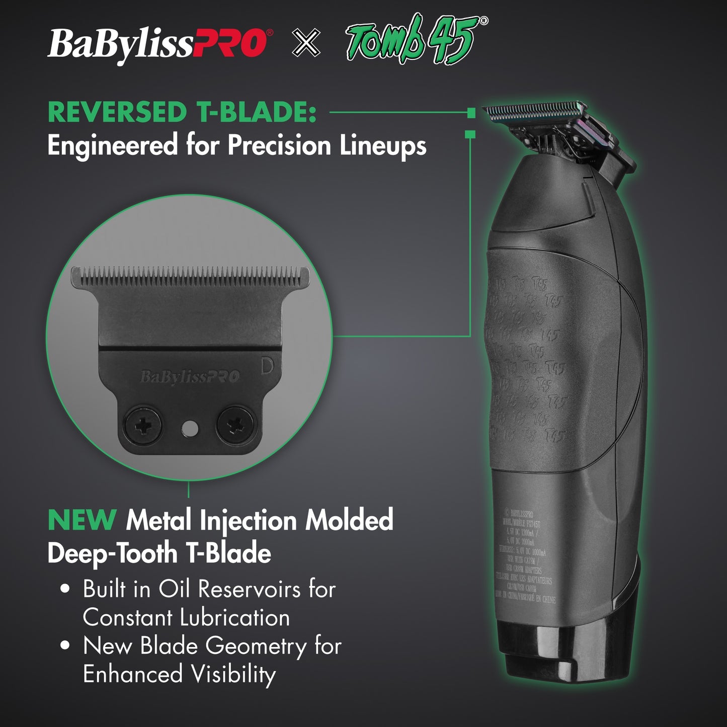 RETAIL BABYLISSPRO® X TOMB45® WIRELESS-CHARGING TRIMMER