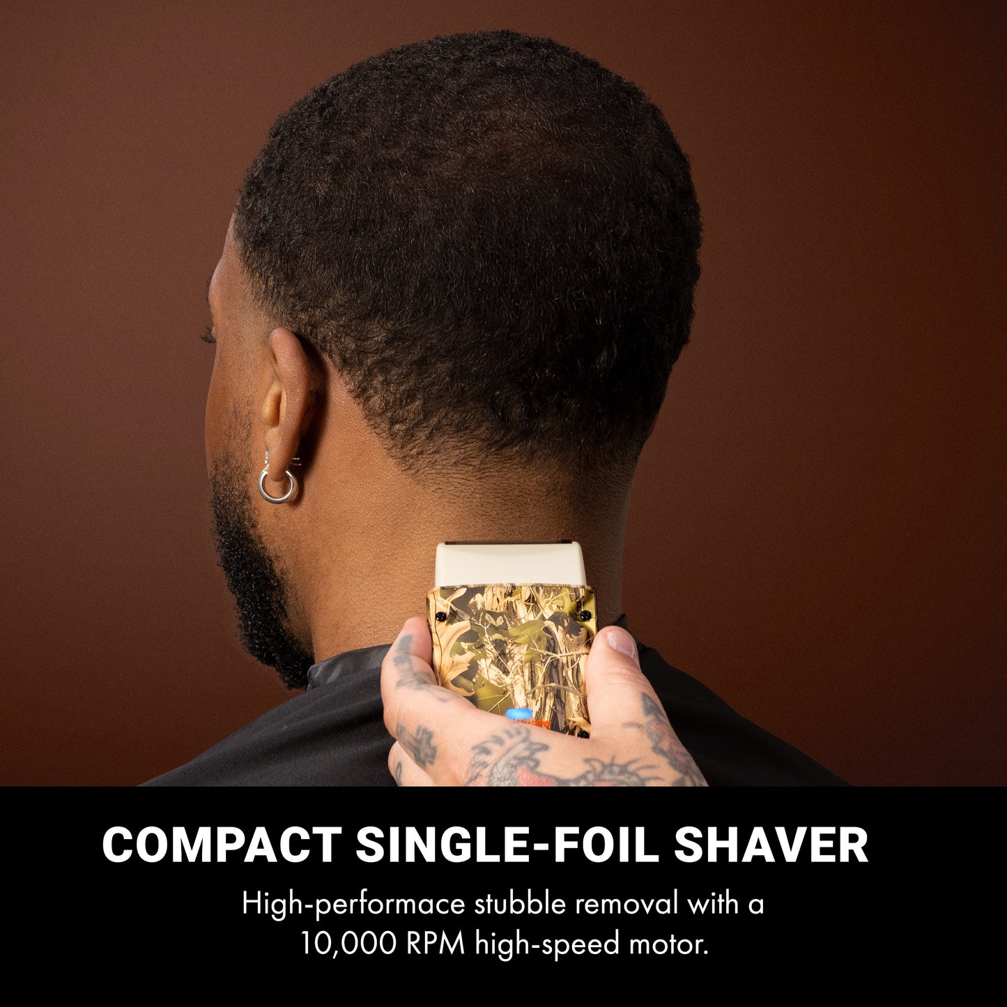 RETAIL BABYLISSPRO® LIMITED EDITION CAMO COLLECTION LO-PROFX COMPACT SINGLE-FOIL SHAVER