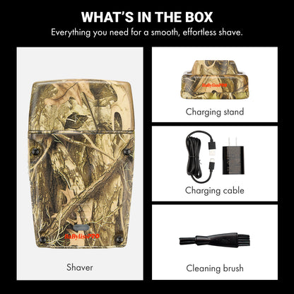 RETAIL BABYLISSPRO® LIMITED EDITION CAMO COLLECTION LO-PROFX COMPACT SINGLE-FOIL SHAVER
