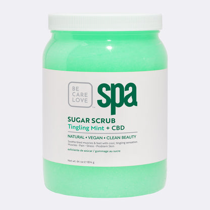 TINGLING MINT + CBD SUGAR SCRUB