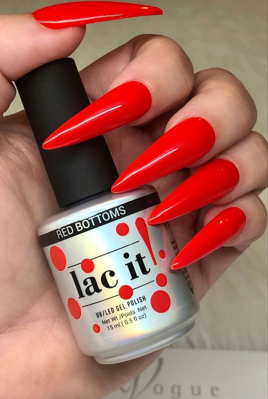 LAC IT! RED BOTTOMS SOAK OFF GEL POLISH