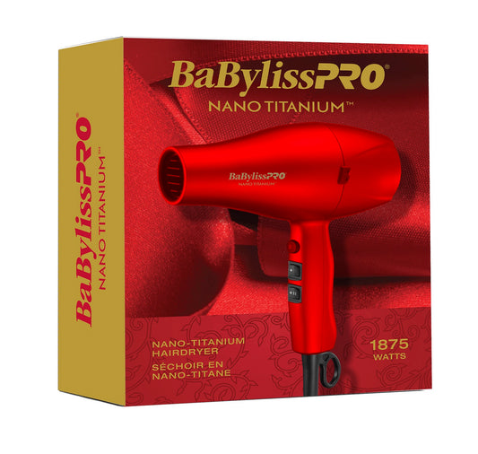 RETAIL BABYLISSPRO EUPHORIA NANO-TITANIUM IONIC HAIRDRYER