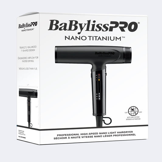 RETAIL BABYLISSPRO® NANO TITANIUM™ HIGH-SPEED NANO LIGHT HAIRDRYER