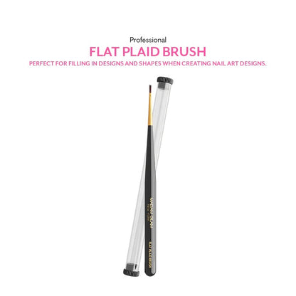 PROFESSIONAL FLAT PLAID NAIL BRUSH