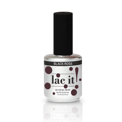 LAC IT! BLACK ROSE SOAK OFF GEL POLISH