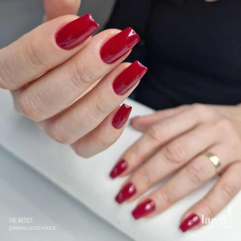 LAC IT! CRIMSON SOAK OFF GEL POLISH