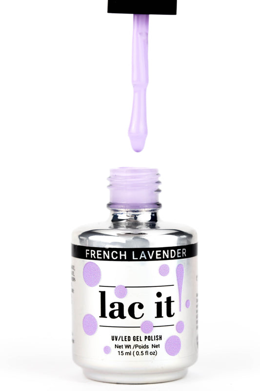LAC IT! FRENCH LAVENDER SOAK OFF GEL POLISH