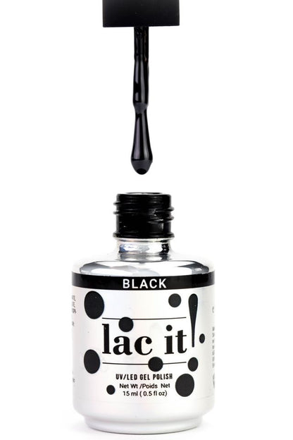 LAC IT! BLACK SOAK OFF GEL POLISH