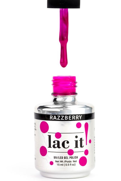 LAC IT! RAZZBERRY SOAK OFF GEL POLISH