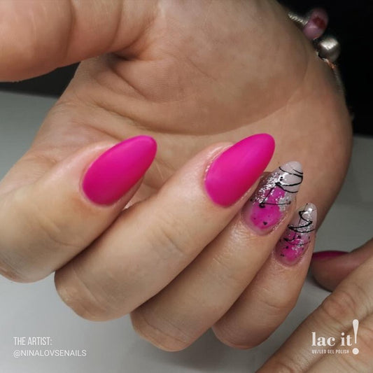 LAC IT! RAZZBERRY SOAK OFF GEL POLISH