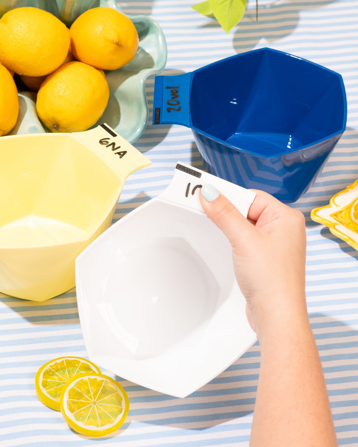 FRAMAR LIMONCELLO WRITE N' WIPE COLOR BOWLS