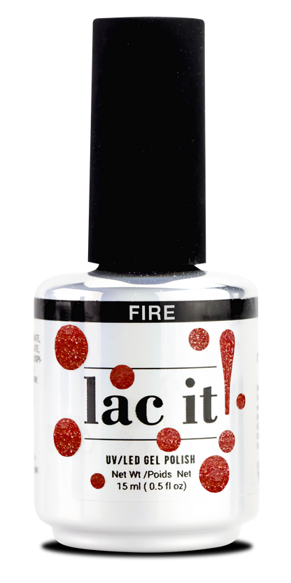LAC IT! FIRE SOAK OFF GEL POLISH