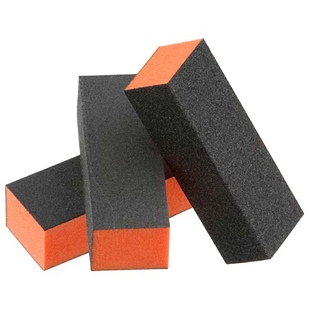 ORANGE 100/180/180 GRIT BUFFING BLOCKS