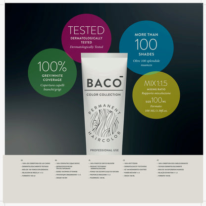 BACO COLOR SILKERA PERMANENT - SK5.0 (SK 5N) LIGHT BROWN