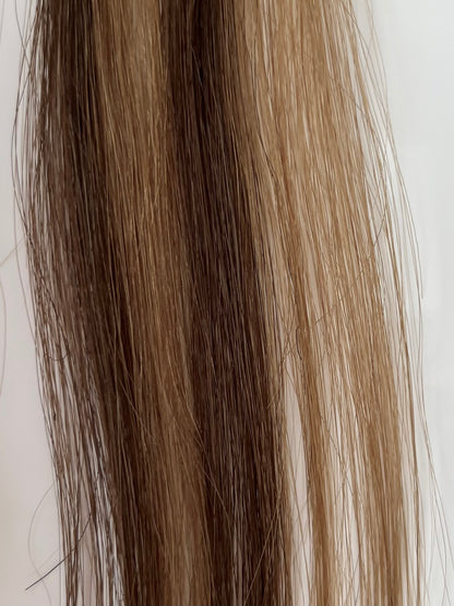 HAND TIED WEFT EXTENSIONS - HIGHLIGHTED - MOCHA QUEEN