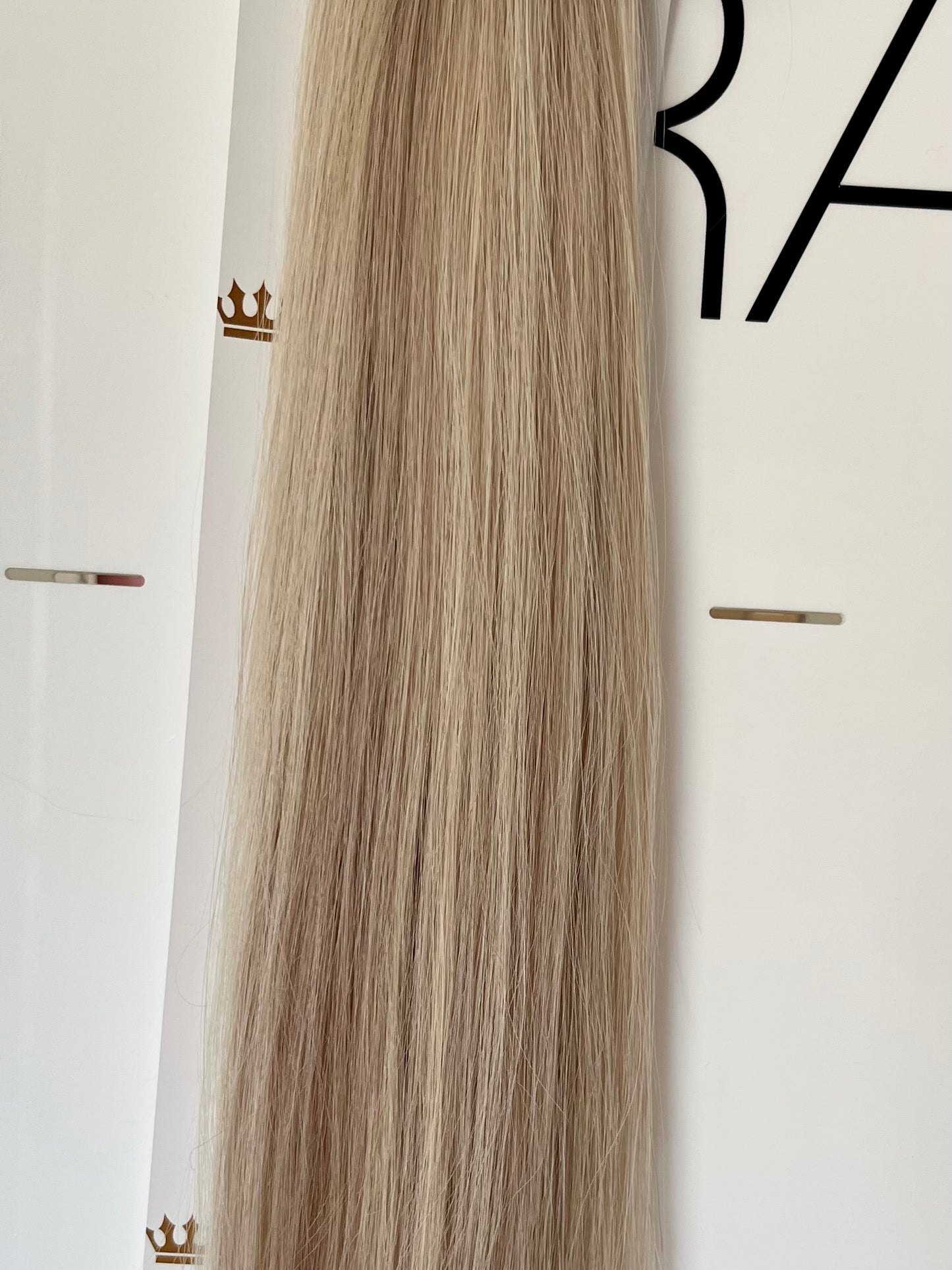RETAIL CLIP IN EXTENSIONS - HIGHLIGHTED - PLATINUM PEARL